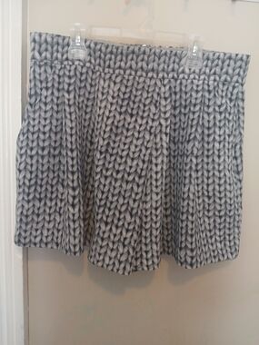 Banana Republic Gray and White High Waisted Shorts